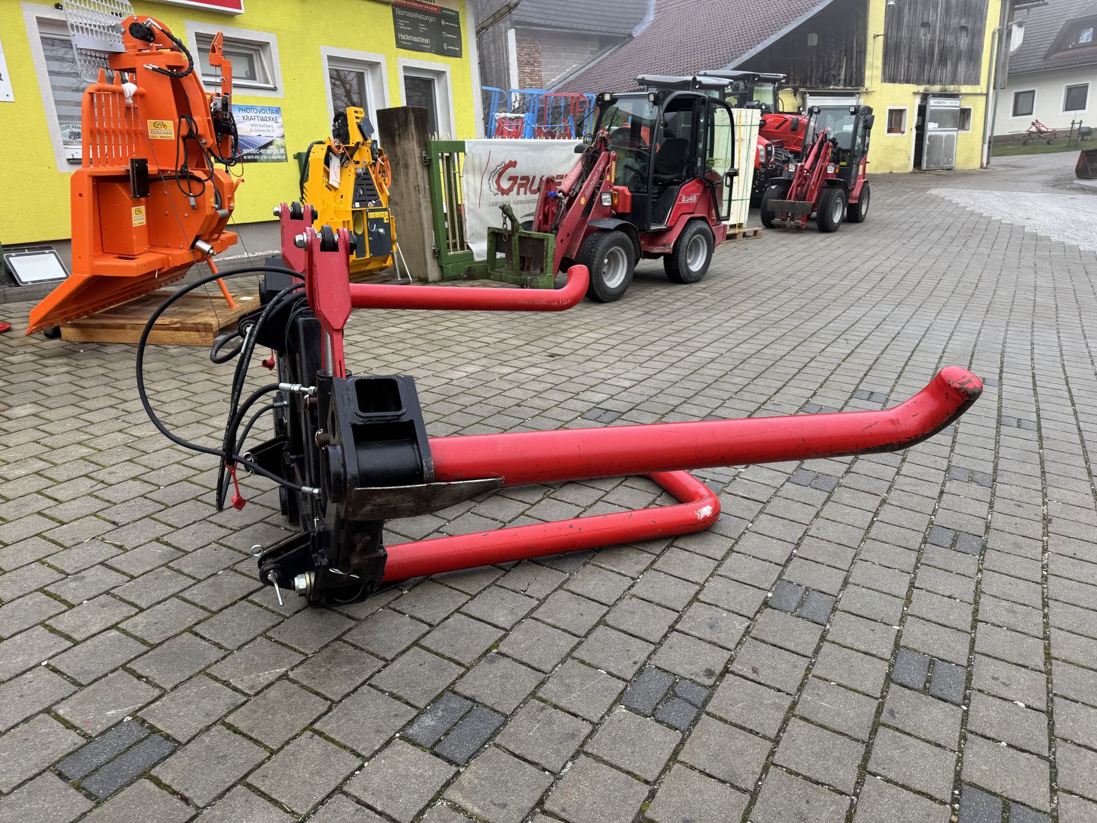 Doppelte Ballentransportgabel hydraulisch  3