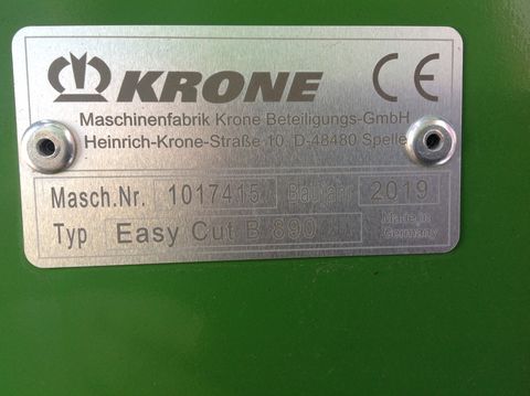 Krone EasyCut B890