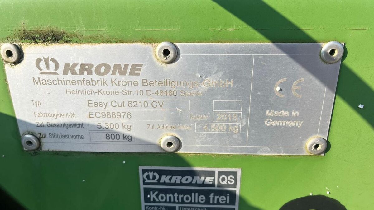 Krone EasyCut 6210 CV 3