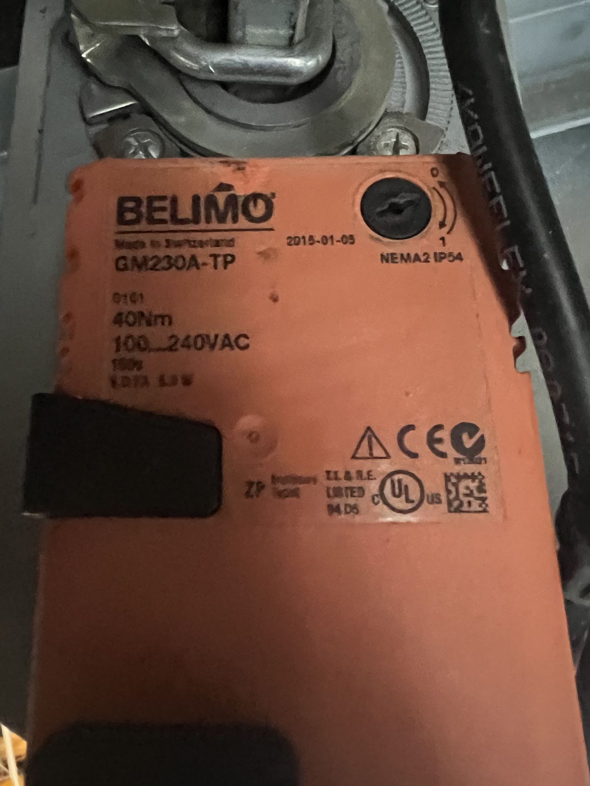 Lasco Jalousieklappe 1900x1260 mm mit Antrieb 230VAC 3