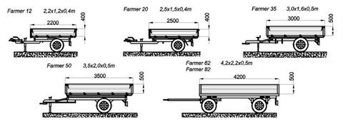 Farmer Igj 62 pótkocsi - 2 oldalra billenő kivit 2