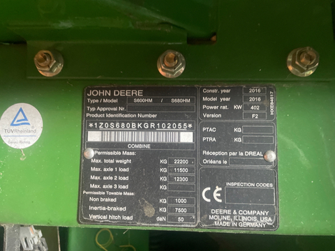 John Deere 635X inkl. Bruns Schneidwerkswagen 2
