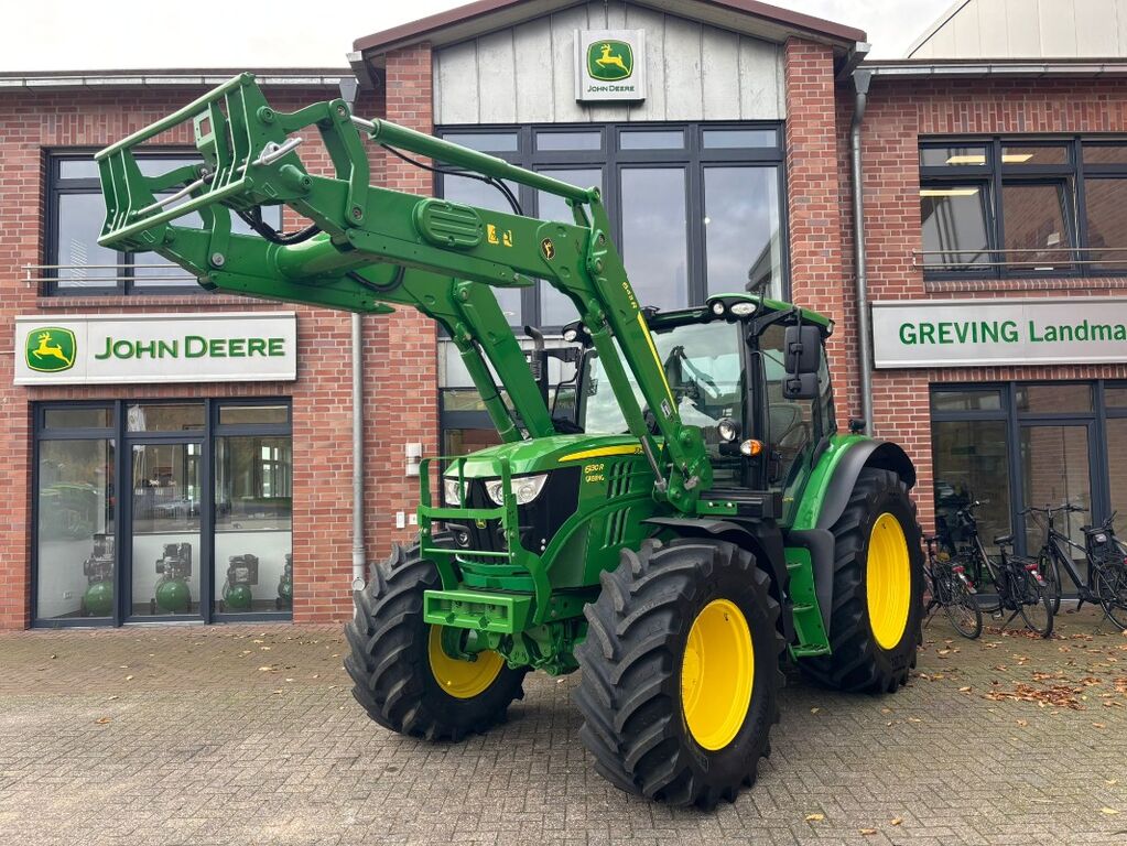 John Deere 6130R inkl. John Deere 643R 1