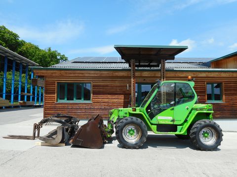 Merlo P33.7KT mit Schaufel + Greiferschaufel + Gabel 