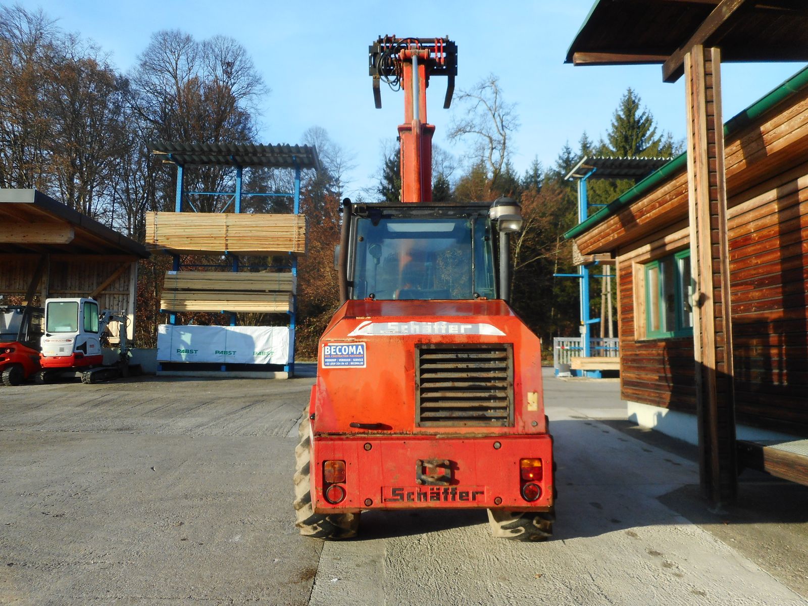 Schäffer 870T mit Teleskoparm und Euro Aufnahme  3