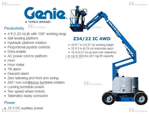 Genie Z34/22 Diesel Allrad 12,4 Meter!