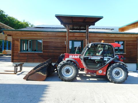 Manitou MLT 735 LSU Turbo mit Leichtgutschaufel u. Gabel
