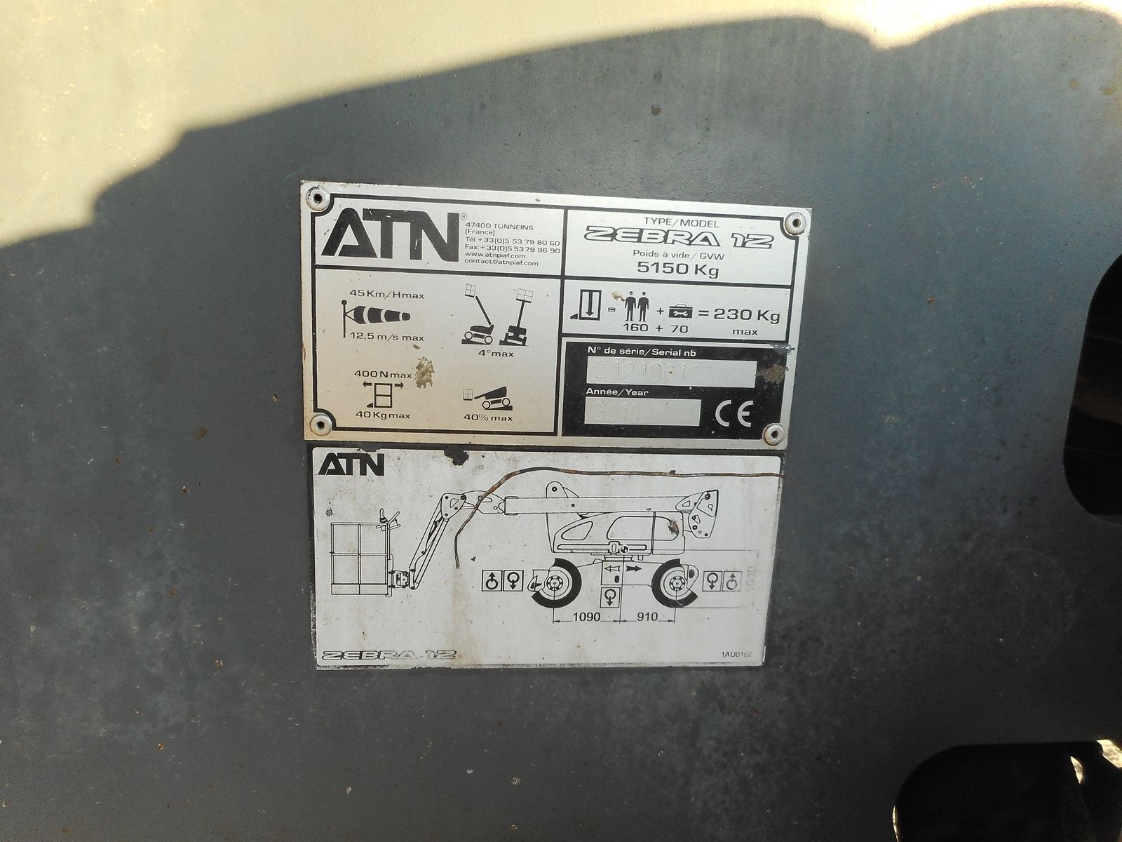 ATN Zebra 12 Diesel Allrad Gelenkteleskopbühne 1 3