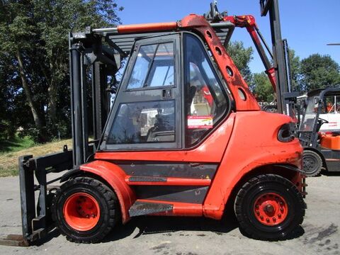 Linde H80D-02 Zinkenversteller + Duplex-Freisichtmast