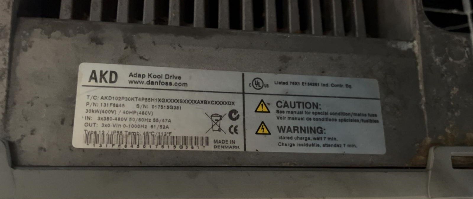 HSR Danfoss Frequenzumrichter 30kW 3