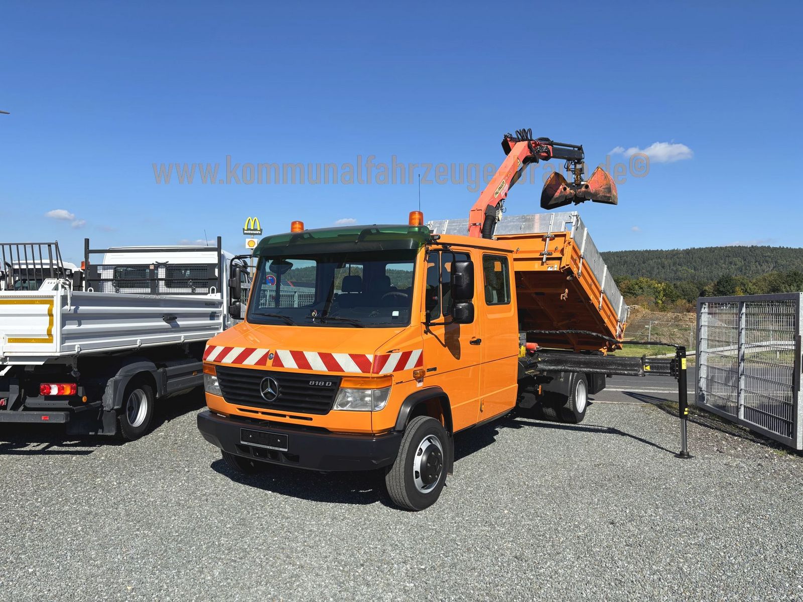 Mercedes Benz Vario 818 Meiller Palfinger Kran*AHK*101 Tk 2