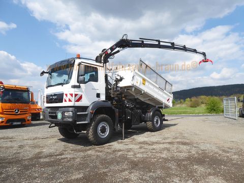 MAN MAN 18.340 TGM 4x4 Hiab Funk-Kran*Single Bereift