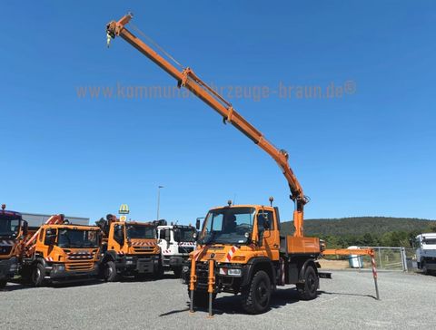 Unimog U500 205 KW Arbeits+Krichgang*Hiab Funk Kran*