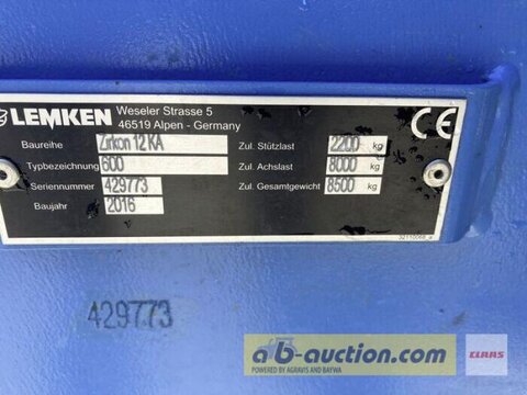 Lemken ZIRKON 12 MIT FAHRWERK 3