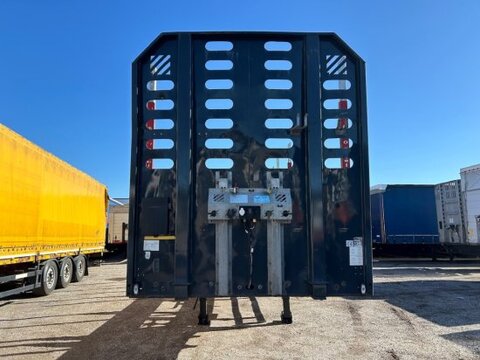 Schwarzmüller Holzauflieger, 8 Rungenpaare, SAF-Achsen, Liftac 2