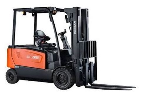 Doosan Hubkraft 3500 Kg, Triplex 5,6m, Zinkenverstellge