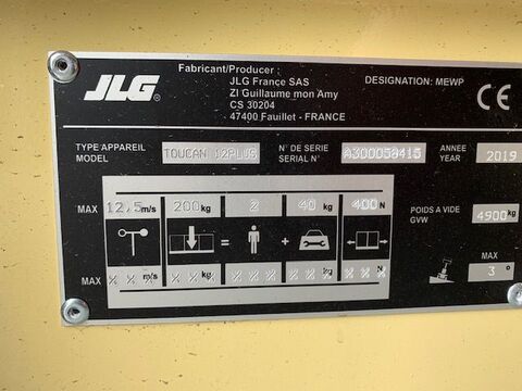 JLG Toucan 12 Plus 3
