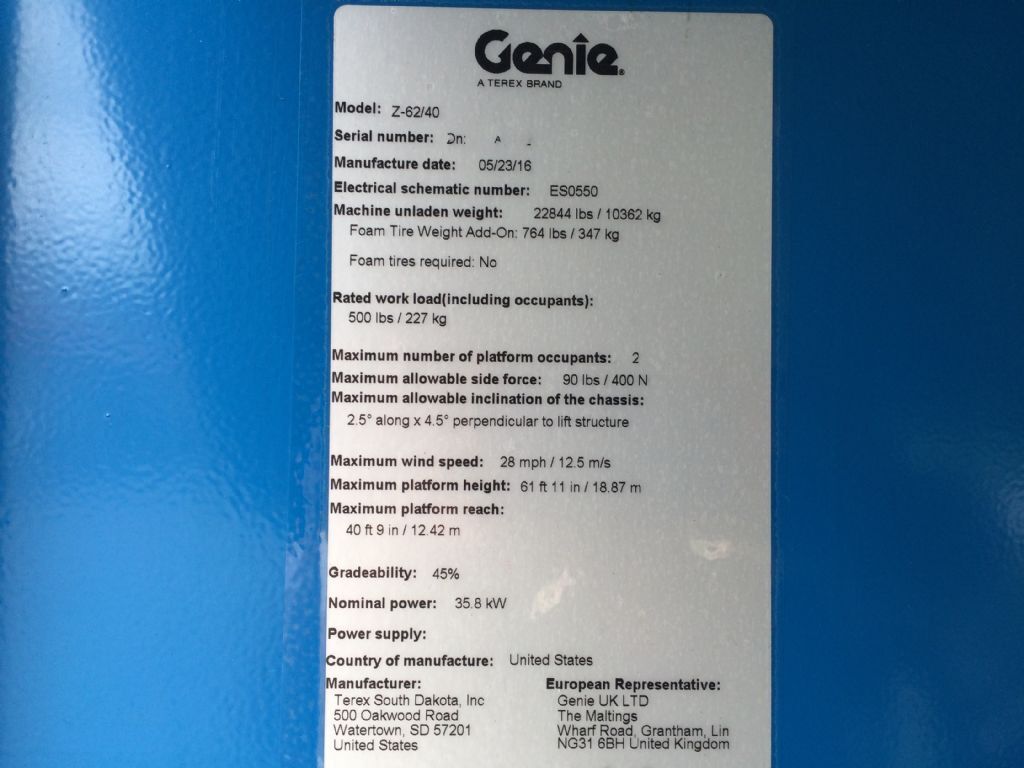 Genie Z 62/40 3