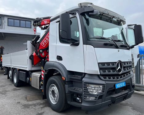Mercedes Hiab Palfinger Fassi F485-6 + JIB-4