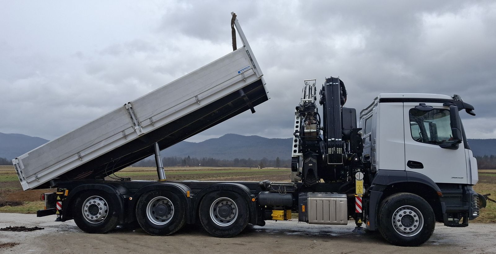 Mercedes Hiab Palfinger Fassi F485-6 JIB-4 2