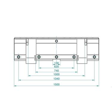 FLIEGL perselyezett raklapvilla keret 1200mm rak 2