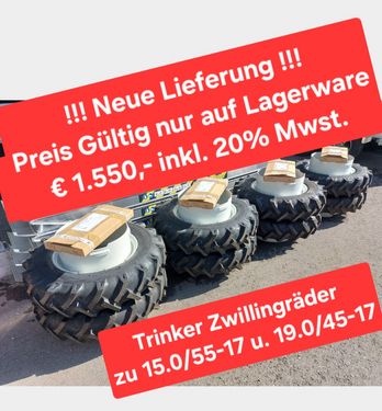 Sonstige TRINKER Zwillingräder 7.50-18 zu 15.0/55-17 u. 1