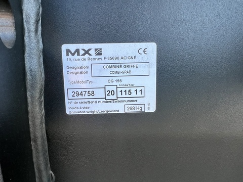 MX CG 155 Kombigreifer