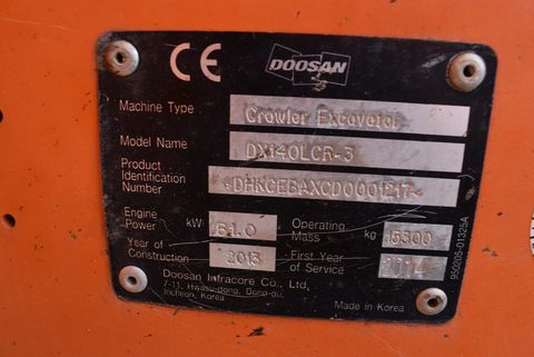 Doosan DX140LCR-3