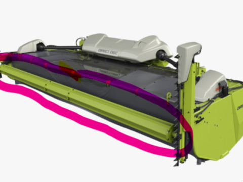 CLAAS Hydr. Rollenniederhalter