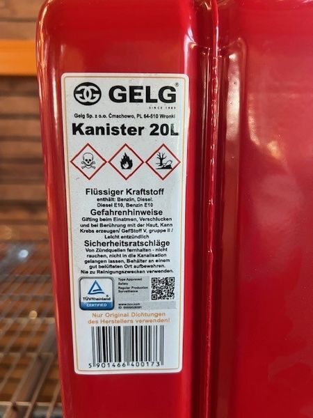 Kraftstoffkanister 20l inkl. Ausgießer 3