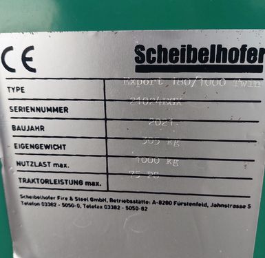 Scheibelhofer Export 180/1000 Twin