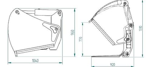 Silageschneidzange SZ ab 1,0 bis 2,0m 3