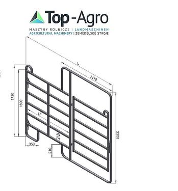 Sonstige Top-Agro Trennwand Tor Panel 3,0m