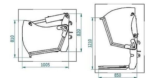 Silageschneidzange 3in1 ab 1,60 bis 1,80m 3