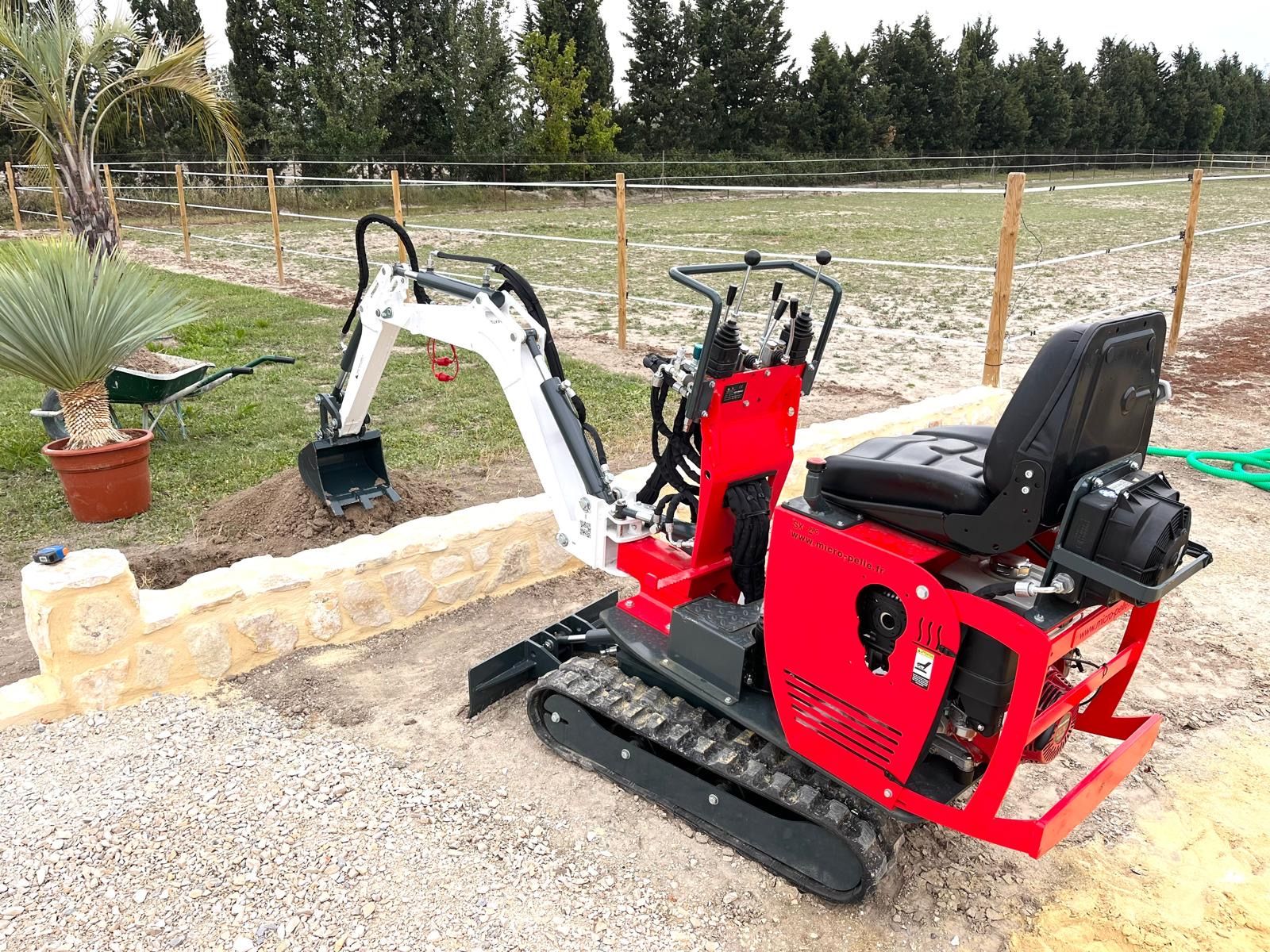 micro-pelle Minibagger 0,75 m breit 2