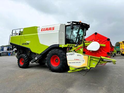 CLAAS LEXION 750 mit SW VARIO 750 AC u. SW-Wagen