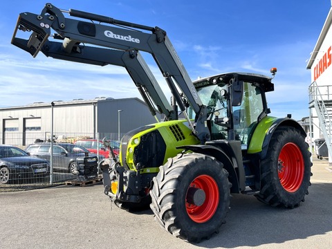 CLAAS ARION 660 CMATIC CEBIS, FKH + FZW, QUICKE Q75 Fr