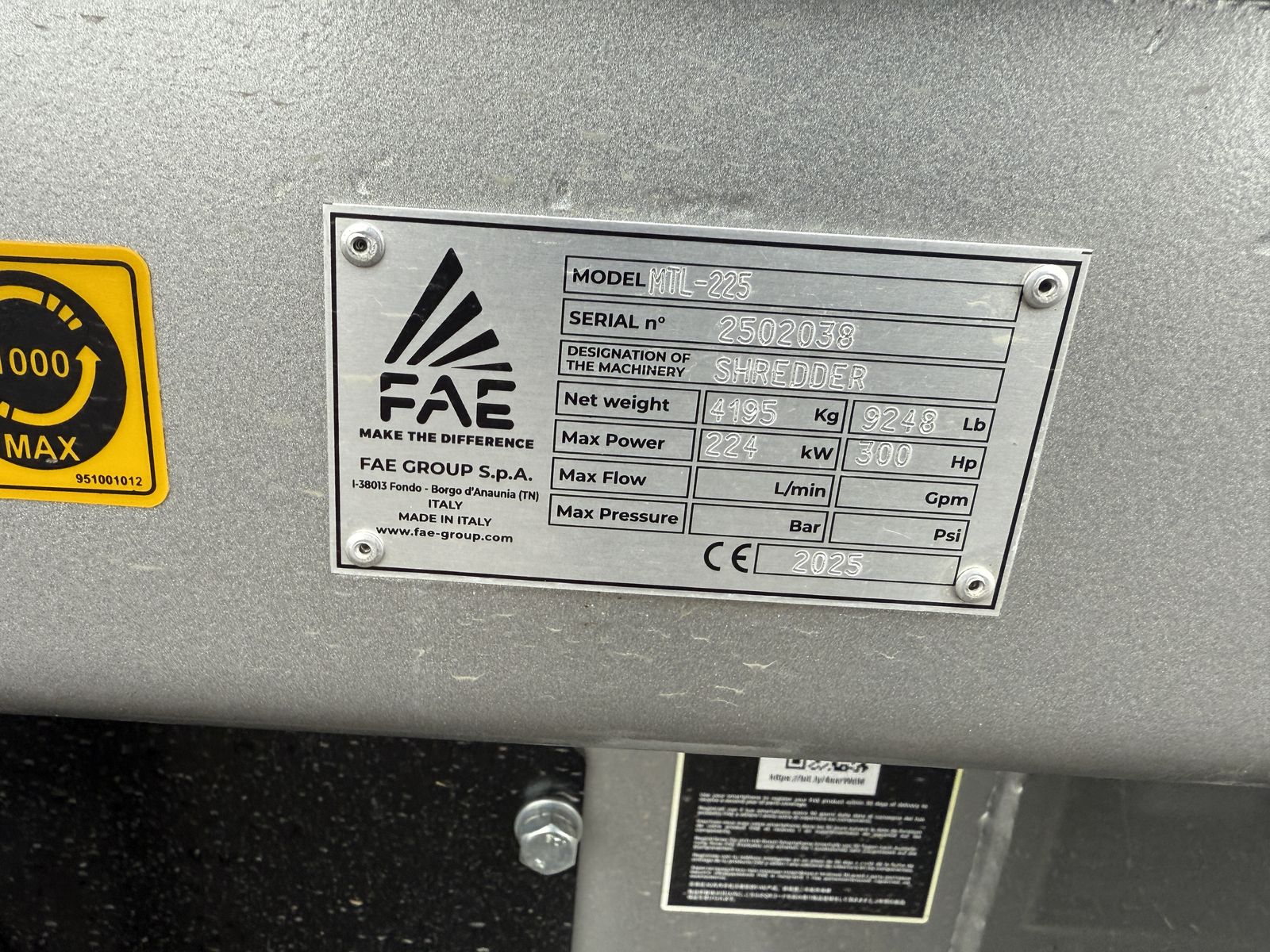 FAE MTL 225/300 PS 3