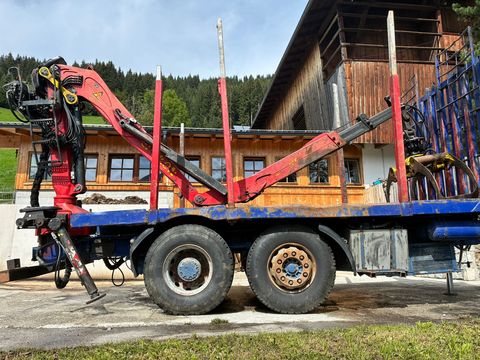 Sonstige Holzanhänger Eigenbau mit Epsilon Kran