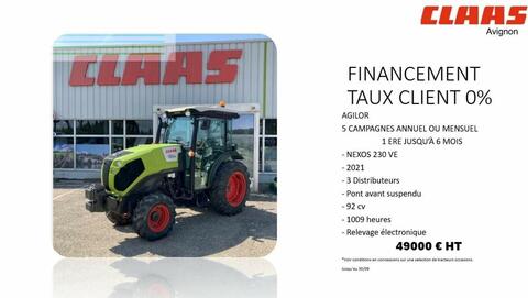 CLAAS nexos 230 ve cabine 4rm t4i VE