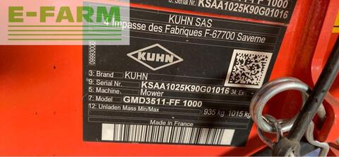 Kuhn gmd 3511 ff
