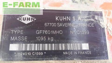 Kuhn gf7601 mho