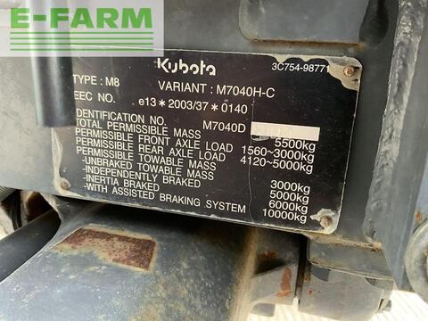 Kubota m7040 hydraulic shuttle tractor (st18065)
