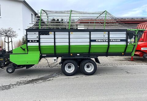 Deutz Fahr K 7.36 mit neuen 19-er Breitreifen und einer gut 2