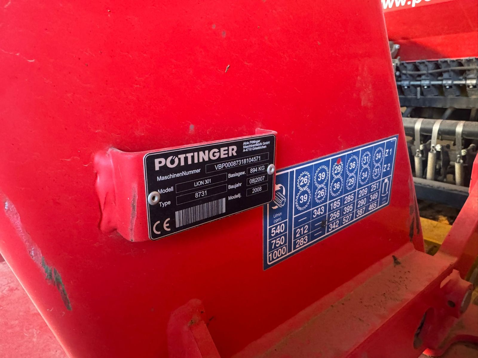 Pöttinger Lion 301 + Vitasem 3m 3