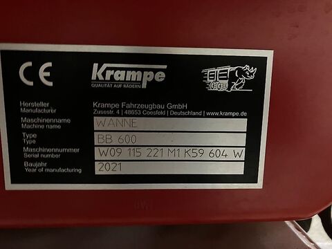 Krampe Big Body BB 600 + CanAGRO Schnecke DF1315
