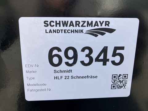 Schmidt HLF 22 Schneefräse
