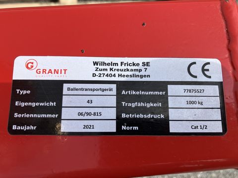 Granit Ballentransportgabel
