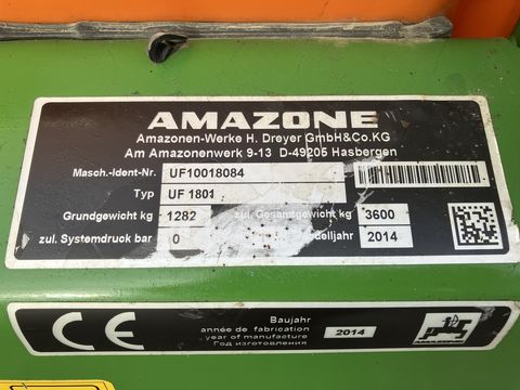 Amazone UF1801 mit FT1001