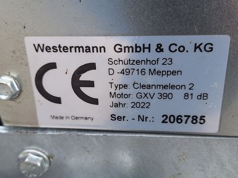 Westermann CM2 mit Spaltenschieber + Einstreugerät